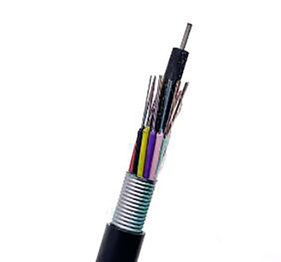 संचार के लिए आउटडोर 24 कोर GYTS FTTH ऑप्टिकल फाइबर केबल G652D सिंगल मोड