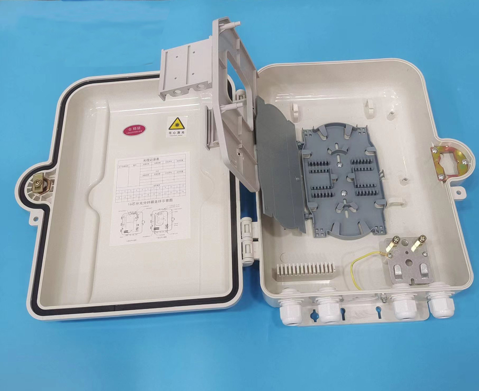 FTTH के लिए वॉल माउंट ABS आउटडोर फाइबर टर्मिनेशन बॉक्स 16 पोर्ट ODB ODP