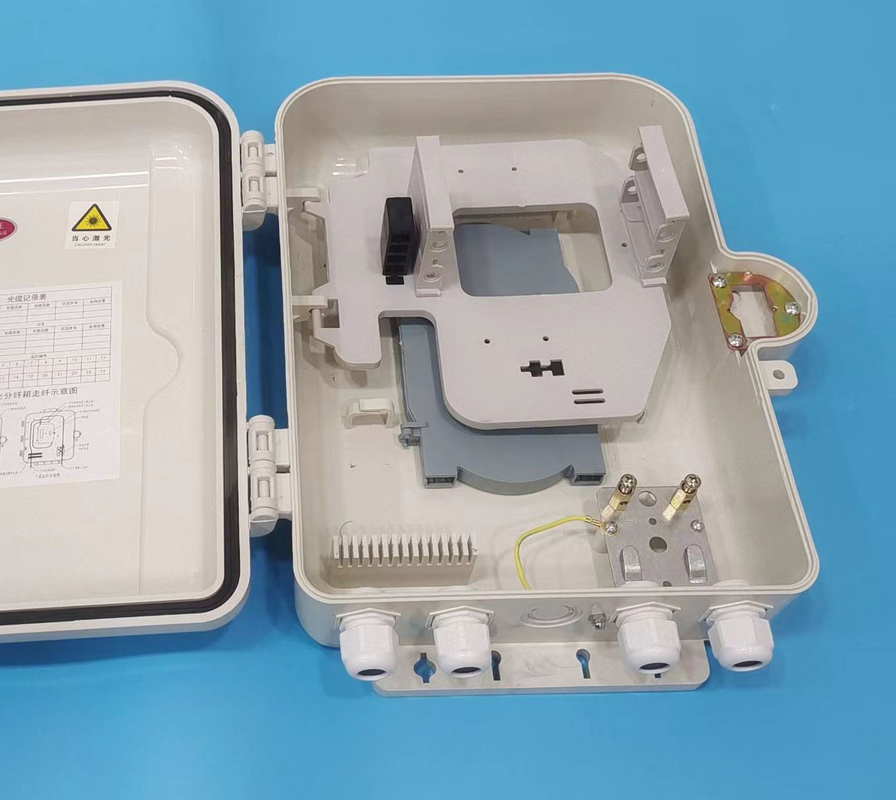 FTTH के लिए वॉल माउंट ABS आउटडोर फाइबर टर्मिनेशन बॉक्स 16 पोर्ट ODB ODP