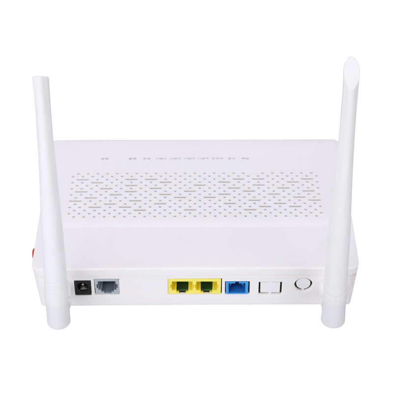 2LAN WIFI POTS ONU ऑप्टिकल नेटवर्क यूनिट 1*10/100M और 1*10/100/1000M ऑटो नेगोशिएशन के साथ