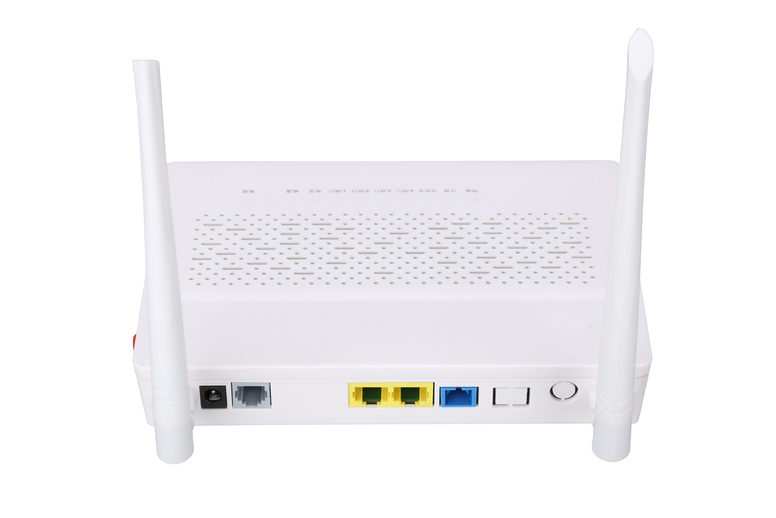 2LAN WIFI POTS ONU ऑप्टिकल नेटवर्क यूनिट 1*10/100M और 1*10/100/1000M ऑटो नेगोशिएशन के साथ