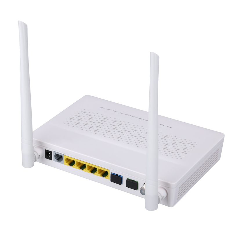 2T2R मोड GPON EPON ONU 3FE 1GE WIFI POTS CATV डुअल फाइबर FTTH ONU मोडेम