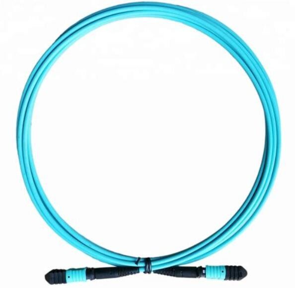 OM3 MPO 12 फाइबर केबल, QSFP मॉड्यूल के लिए SM पैच कॉर्ड
