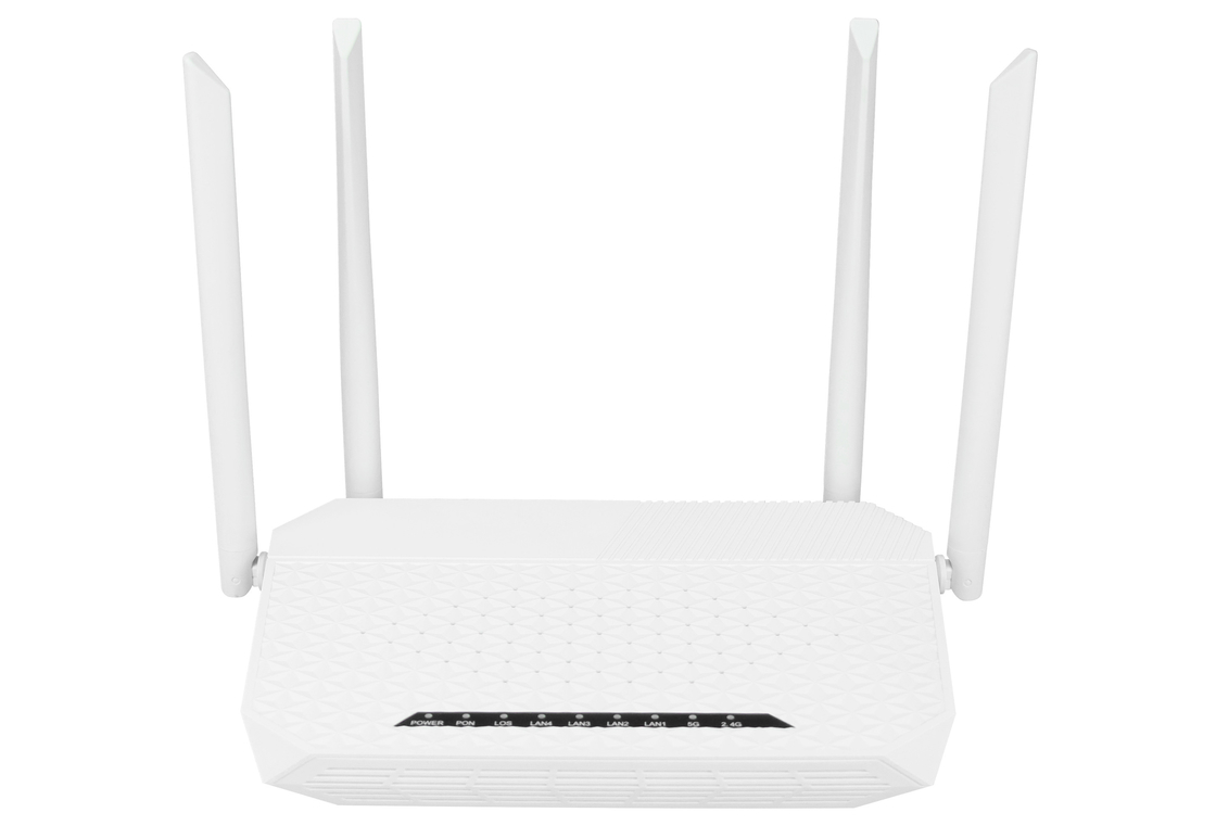 4GE AC वाईफ़ाई USB XPON ONU राउटर GPON BoB 20KM SC UPC कनेक्टर