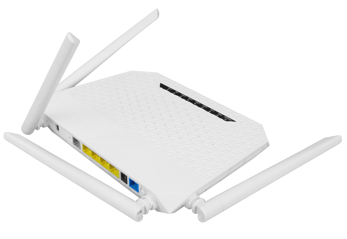 4GE AC वाईफ़ाई USB XPON ONU राउटर GPON BoB 20KM SC UPC कनेक्टर