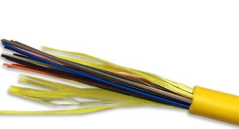 पीवीसी LSZH फाइबर वितरण केबल दीया 8.5mm 24 करोड़ GJFJV-24B1 SM